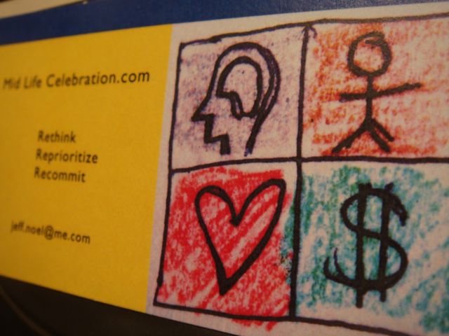 Mid Life Celebration Business Card