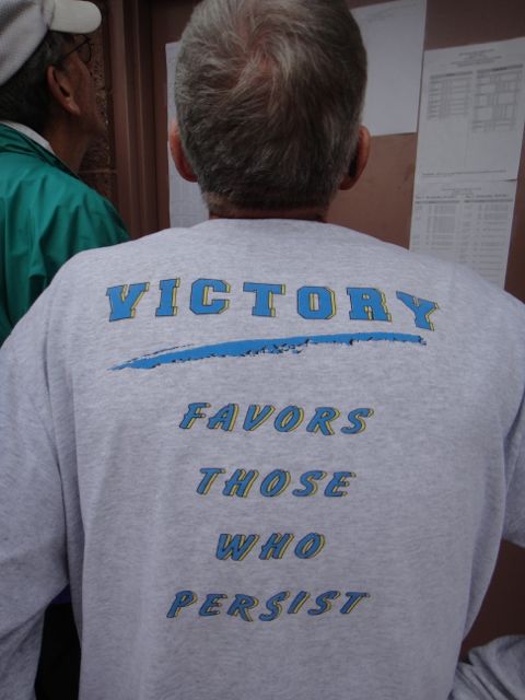 Victory favors those who persist