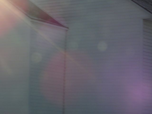 Blinding light to the left...