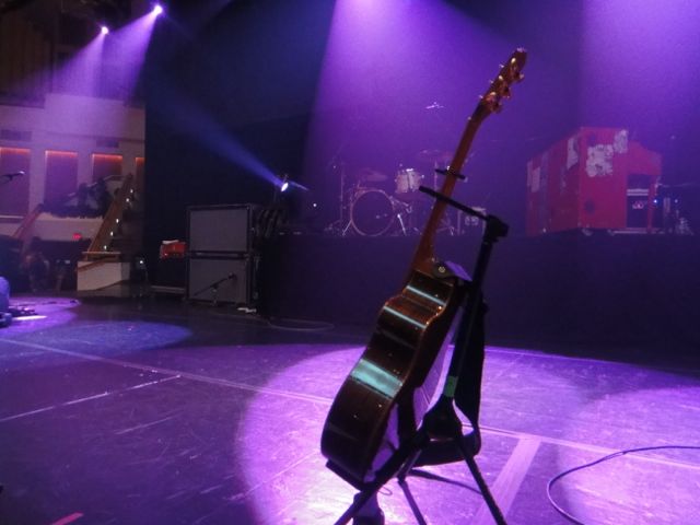before long, I was at the edge of the stage concert stage