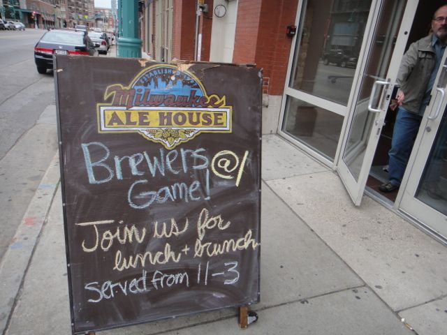 life on the road... Spring 2012... Milwaukee is famous for beer milwaukee ale house