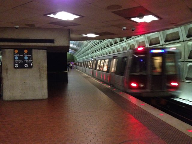 Washington DC metro train Washington DC metro train