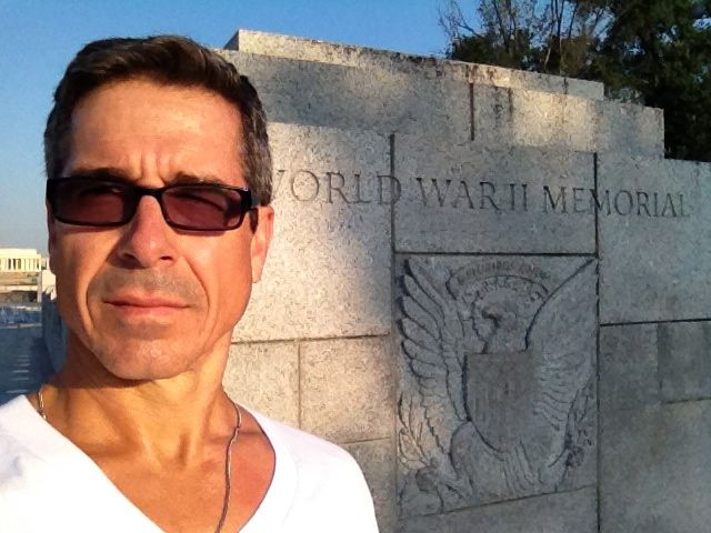 the sun barely up... a run with purpose (for John Zubek in Allentown, PA) World War II Memorial
