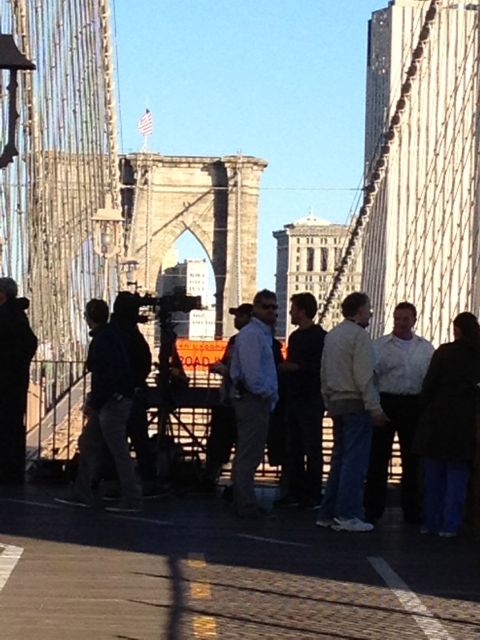 Robin Williams on Brooklyn Bridge 2012