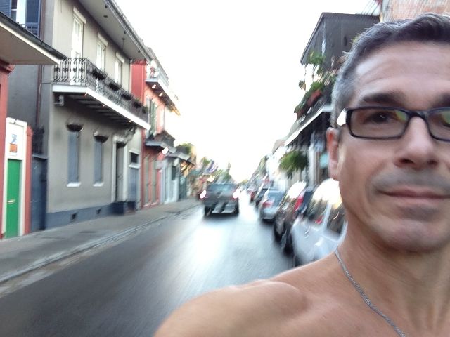 jogging Bourbon Street