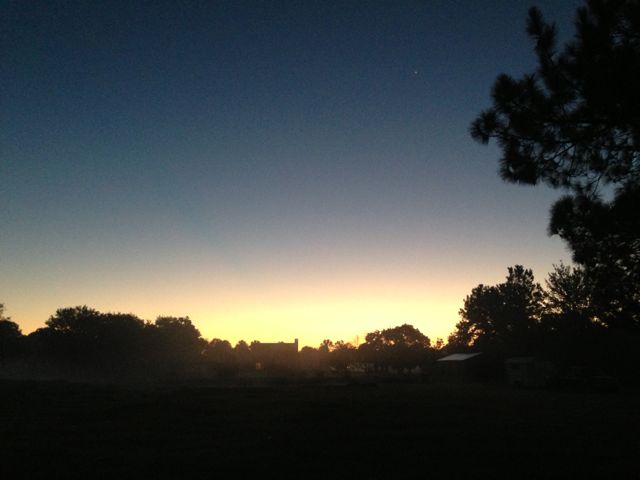 the has not yet risen over jeff noel's home - November 2, 2012 (yesterday) dawn