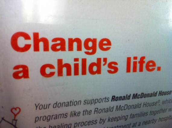Ronald McDonald house sign