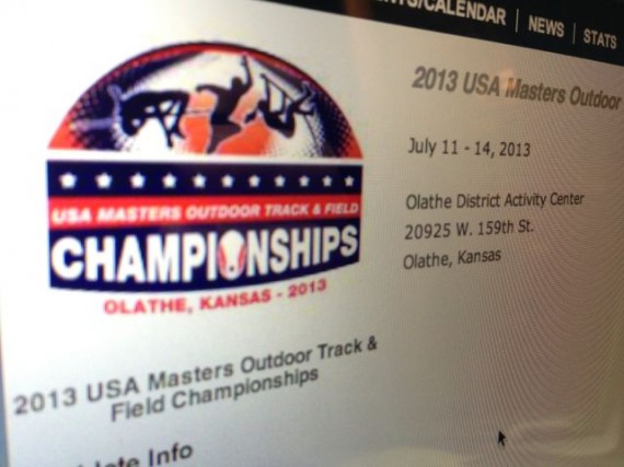 Masters Track and Field announcement