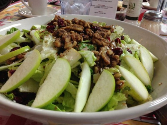 Healthy salad for a table of four