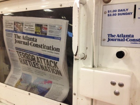 Boston Marathon bombing made front page news