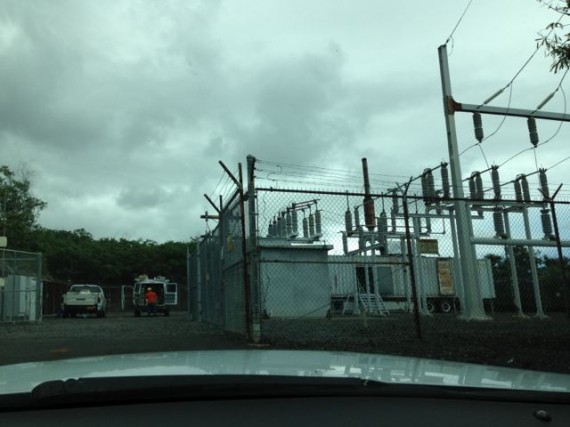 Electric company sub-station