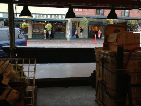 First Starbucks Store next to Pike Place Market Seattle