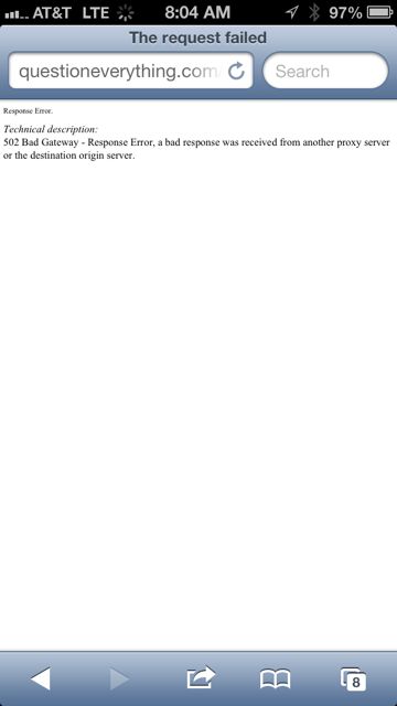 iPhone screen shot of Google search