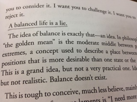 False statement about work life balance