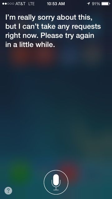 Siri screen shot