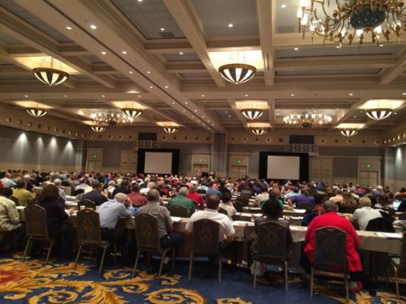 Large conference audience