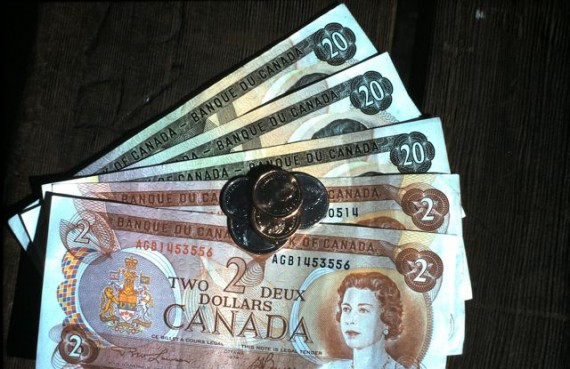 Canadian coins and currency