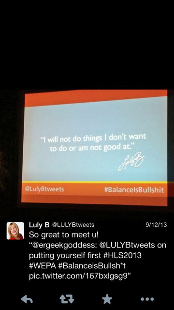 Presentation slide for speaker claiming balance is BS