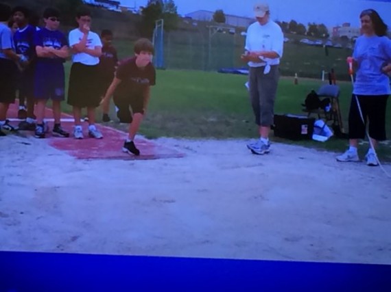 Jake Bainter long jumping