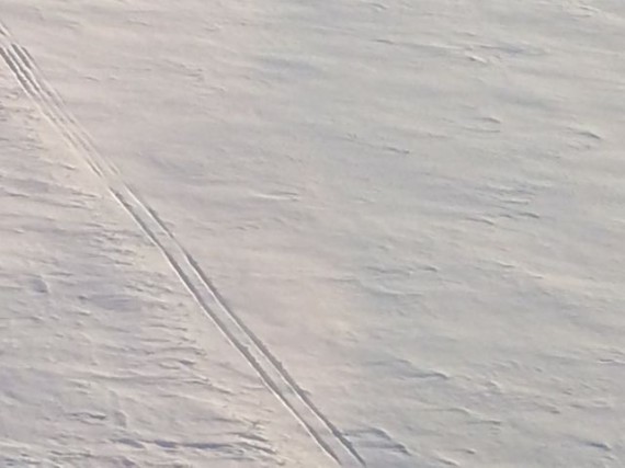 Iowa farm country snow