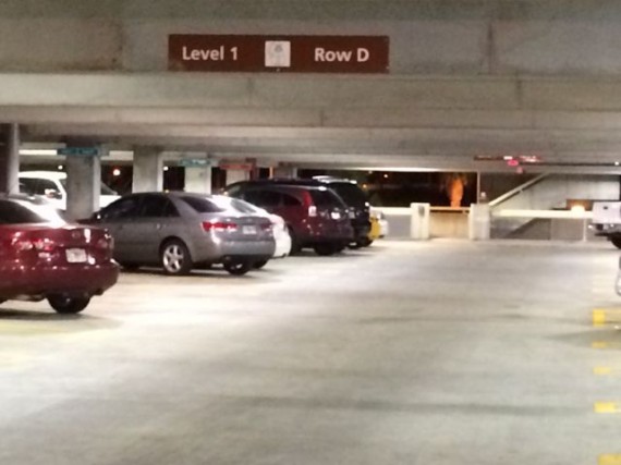 Airport parking garage