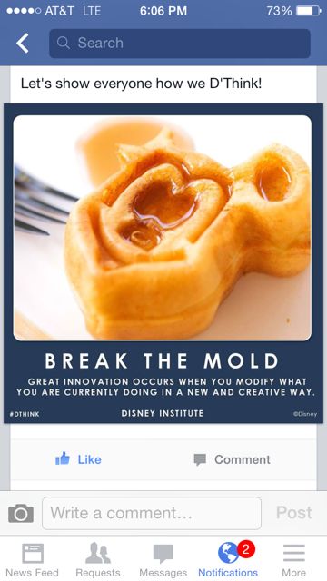 Mickey Mouse shaped waffle