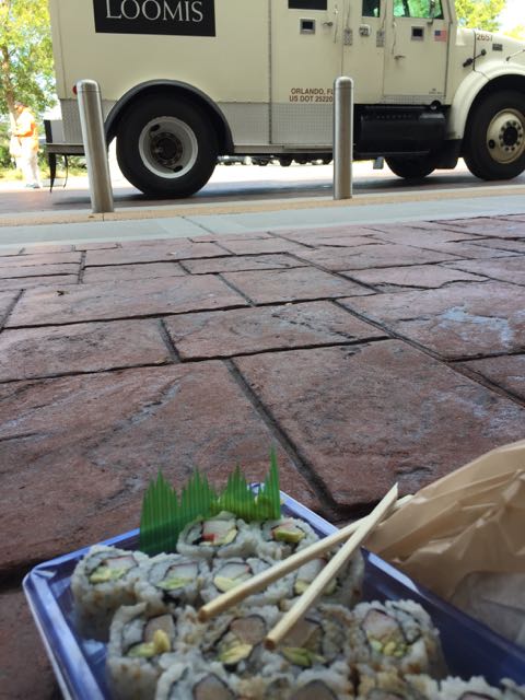 Publix sushi for lunch