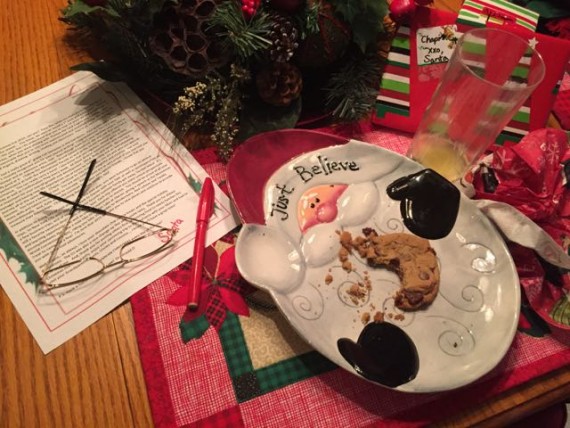 Christmas morning Santa's note