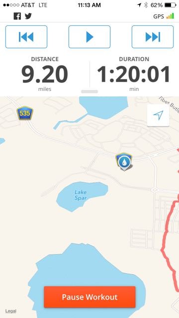 Map My Run screen shot