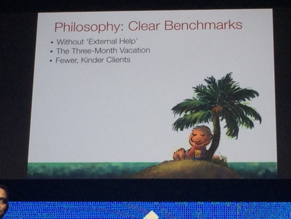 Sean D'Souza keynote slide