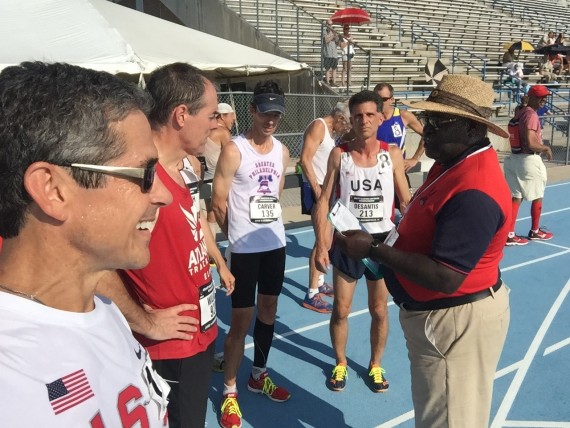 2015 Masters Track M55 800 athlete's shoes