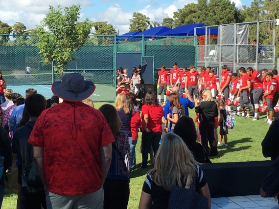 Windermere Prep Football Tree dedication