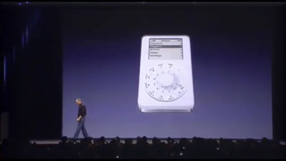 Steve Jobs revealing the first iPhone in 2007