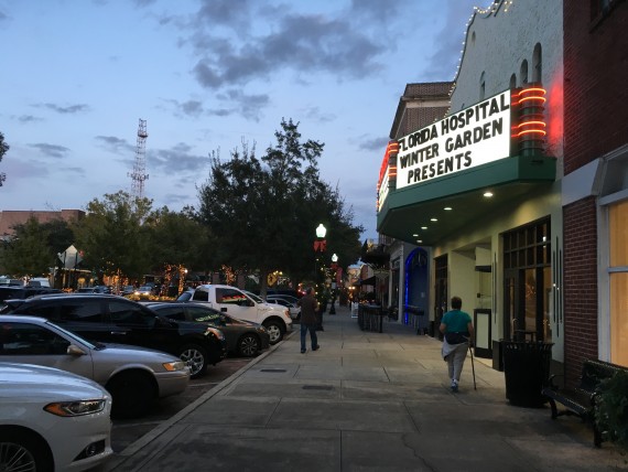 Winter Garden Theater at night