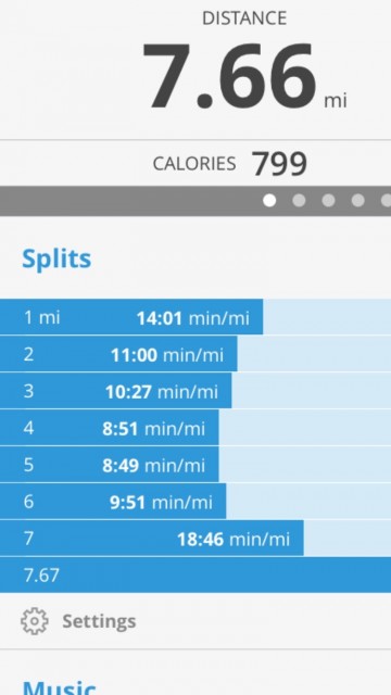 Map My Run screen shot