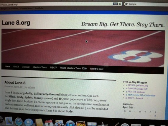 Old WordPress blog header