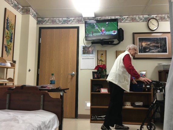 Nursing home resident room
