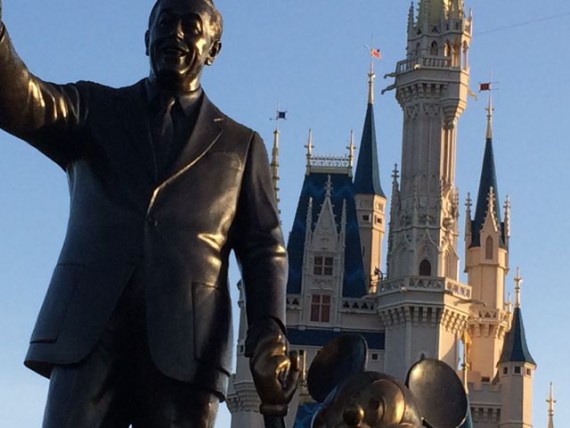 Walt Disney partners statue