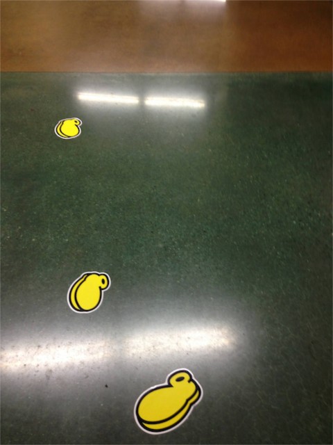 Mickey Mouse footprints