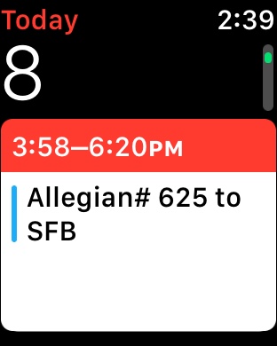 Allegiant flight info