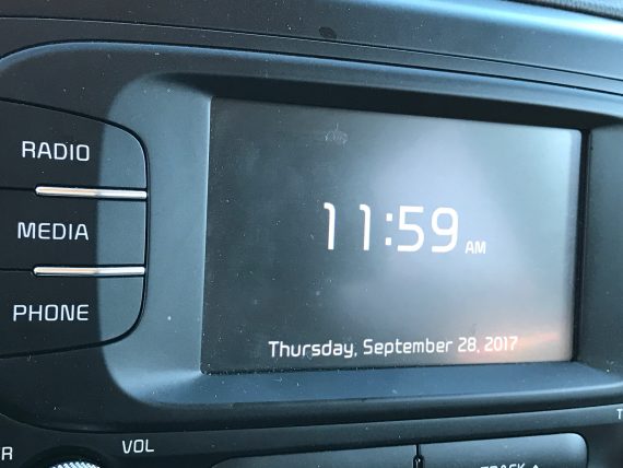 car clock