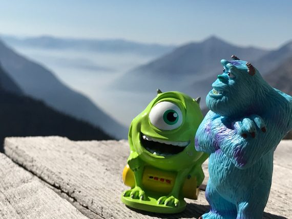 Bearhat Mountain and Disney character