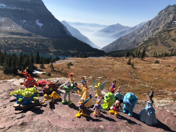 Bearhat Mountain and Disney character
