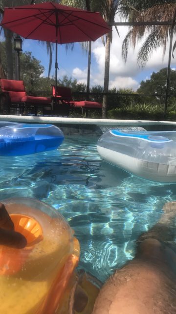 Swimming pool near Disney