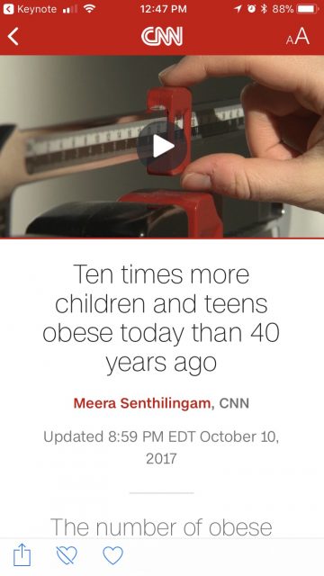 Teen obesity in America