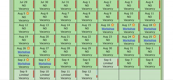 Granite Park Chalet availability