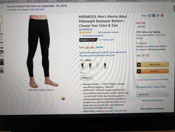 Mens long underwear