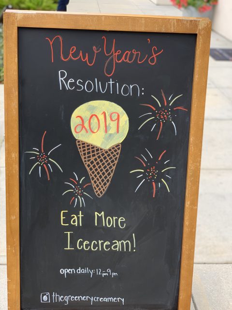 eat more ice cream sign