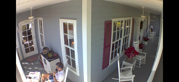 home security camera view