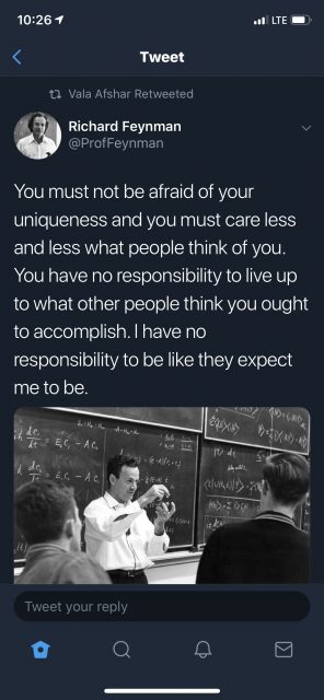 Feynman quote